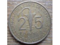 25 φράγκα 1970 - Δυτική Αφρική