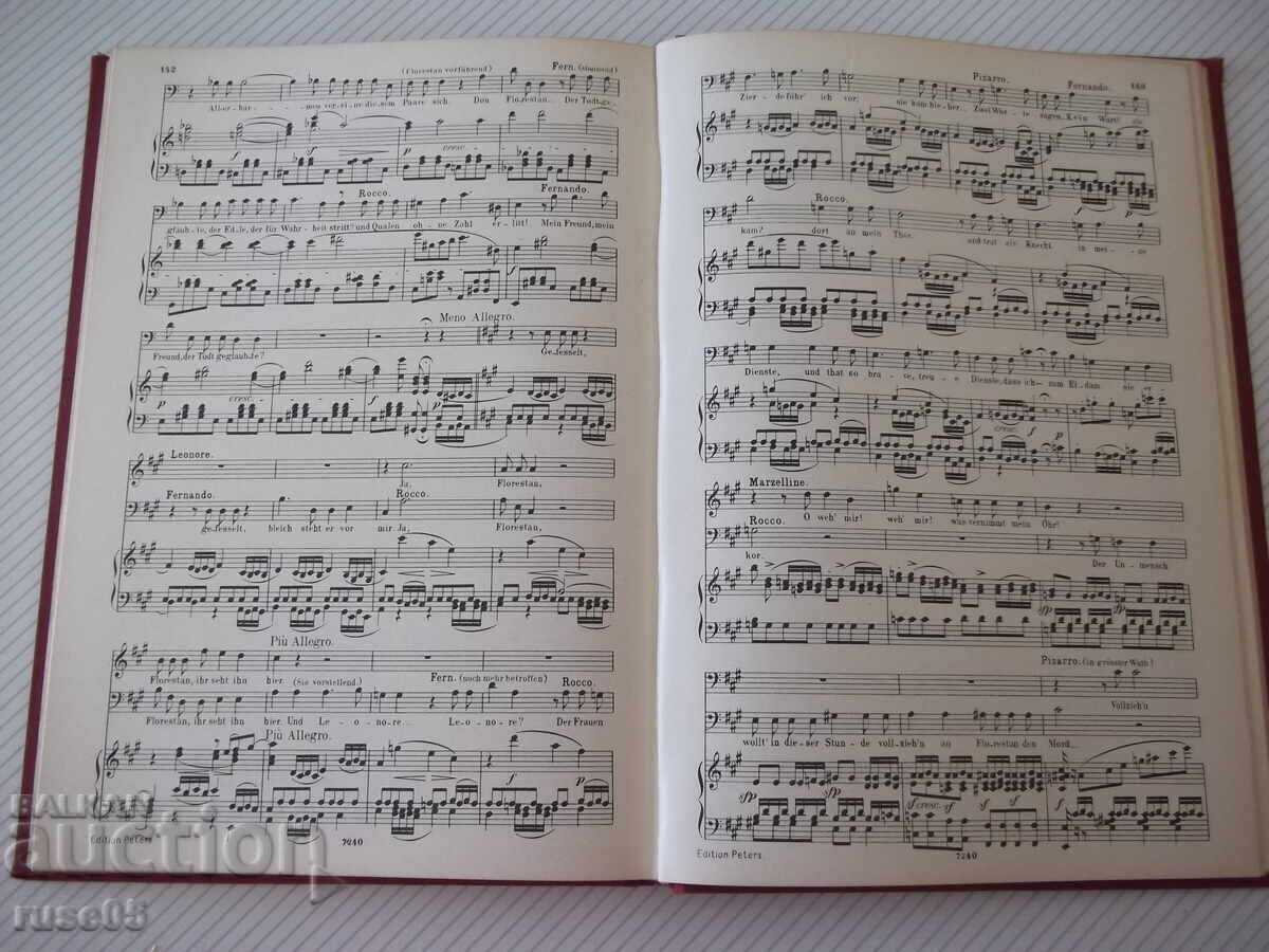 Sheet music "FIDELIO - BEETHOVEN" - 164 pages - 6