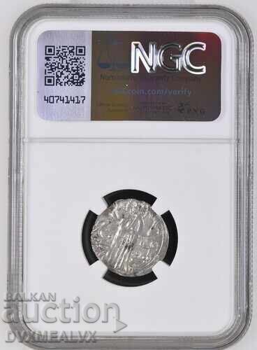 Licitație NGC-MS62,63,64 groș de Țar Ioan Alexandru-CITIȚI DESCRIEREA