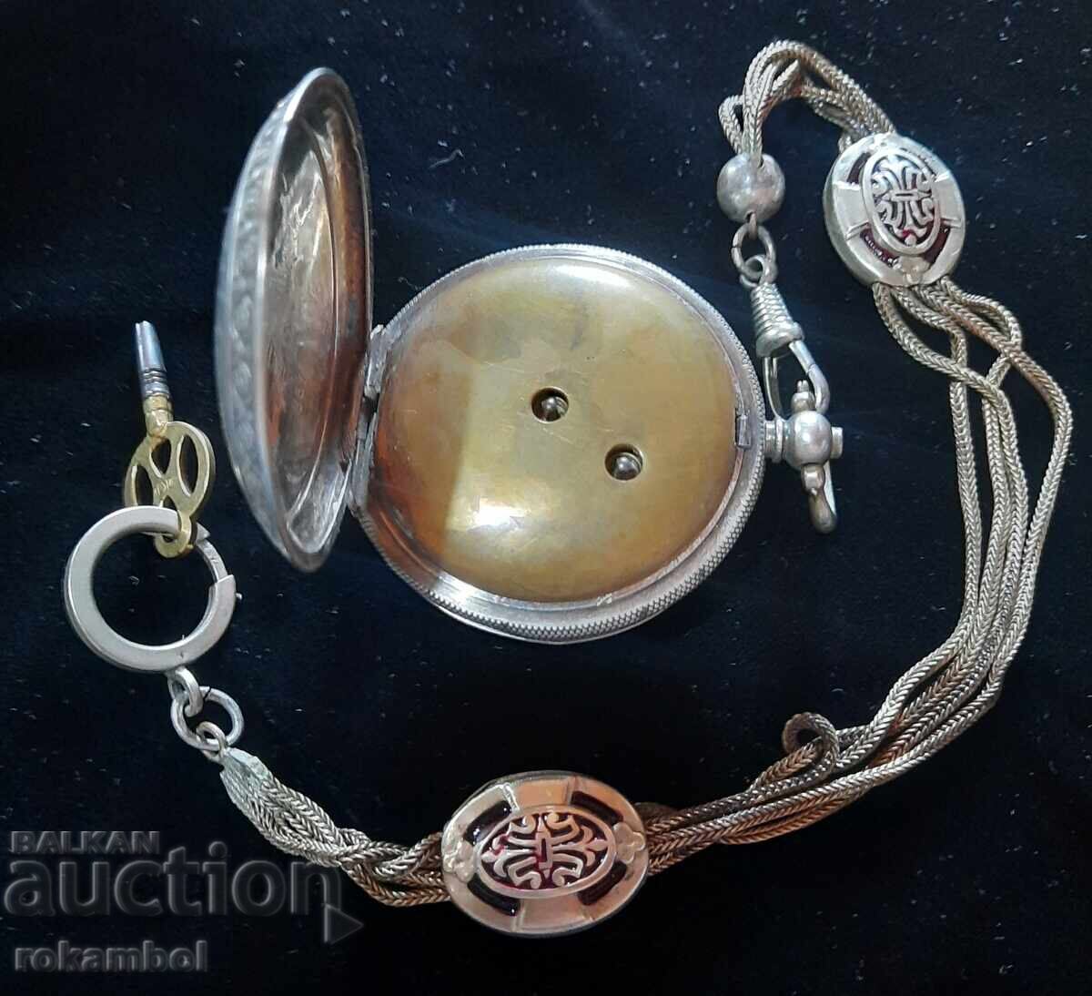 Licitație Ceas de buzunar antic din argint J.Dent London