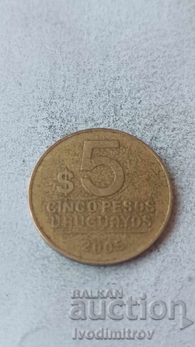 Уругвай 5 песос 2005