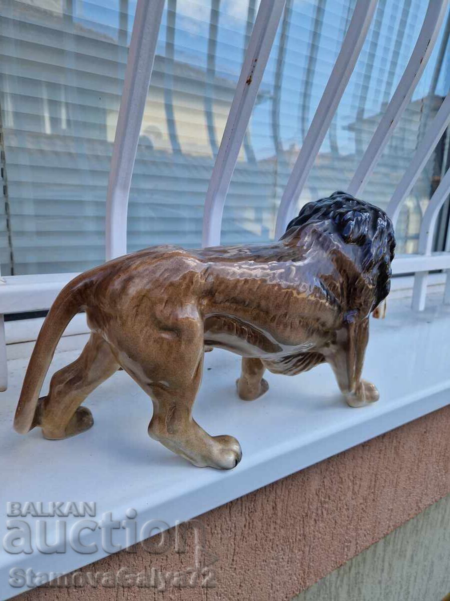 Уникална голяма антикварна порцеланова фигура статуетка - 6