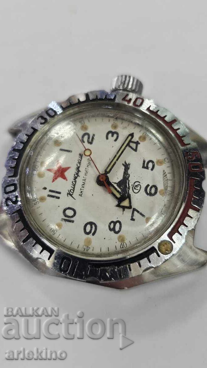 Συλλεκτικό ανδρικό ρολόι χειρός Komandirskie, Vostok - 6
