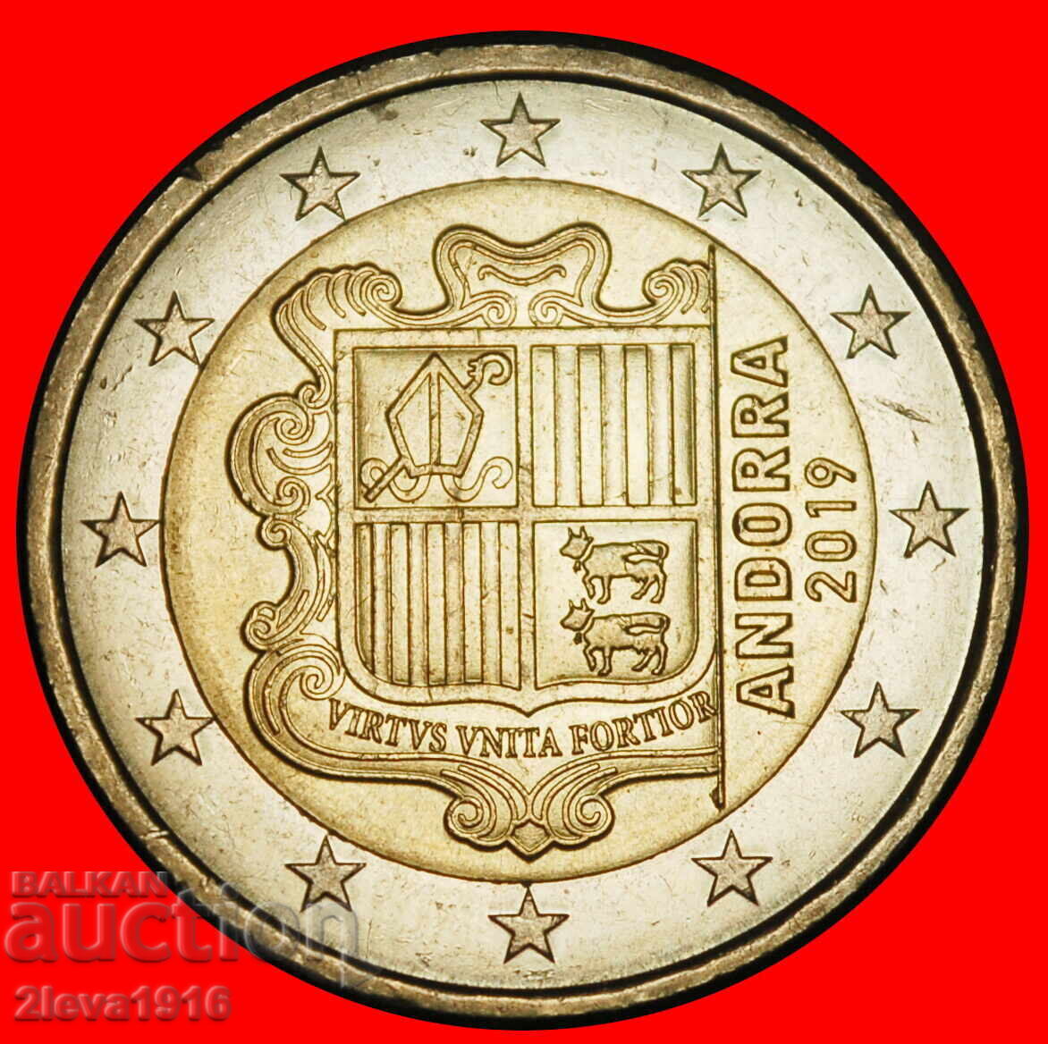 Ⰺ FRANCE AND SPAIN 2014-2025: ANDORRA★2 EUROS 2019! UNCOMMON