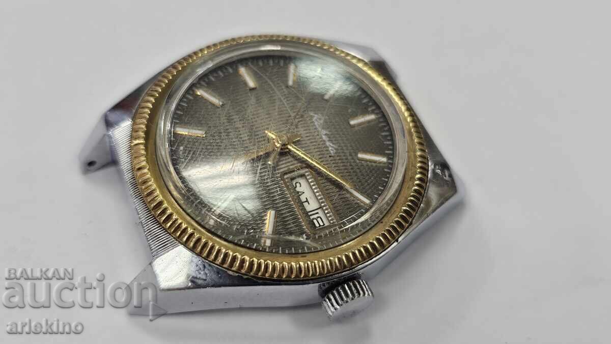 Licitație Ceas bărbătesc de mână de colecție Raketa, Zi, Dată Licitație Ceas bărbătesc de mână de colecție Raketa, Zi, Dată