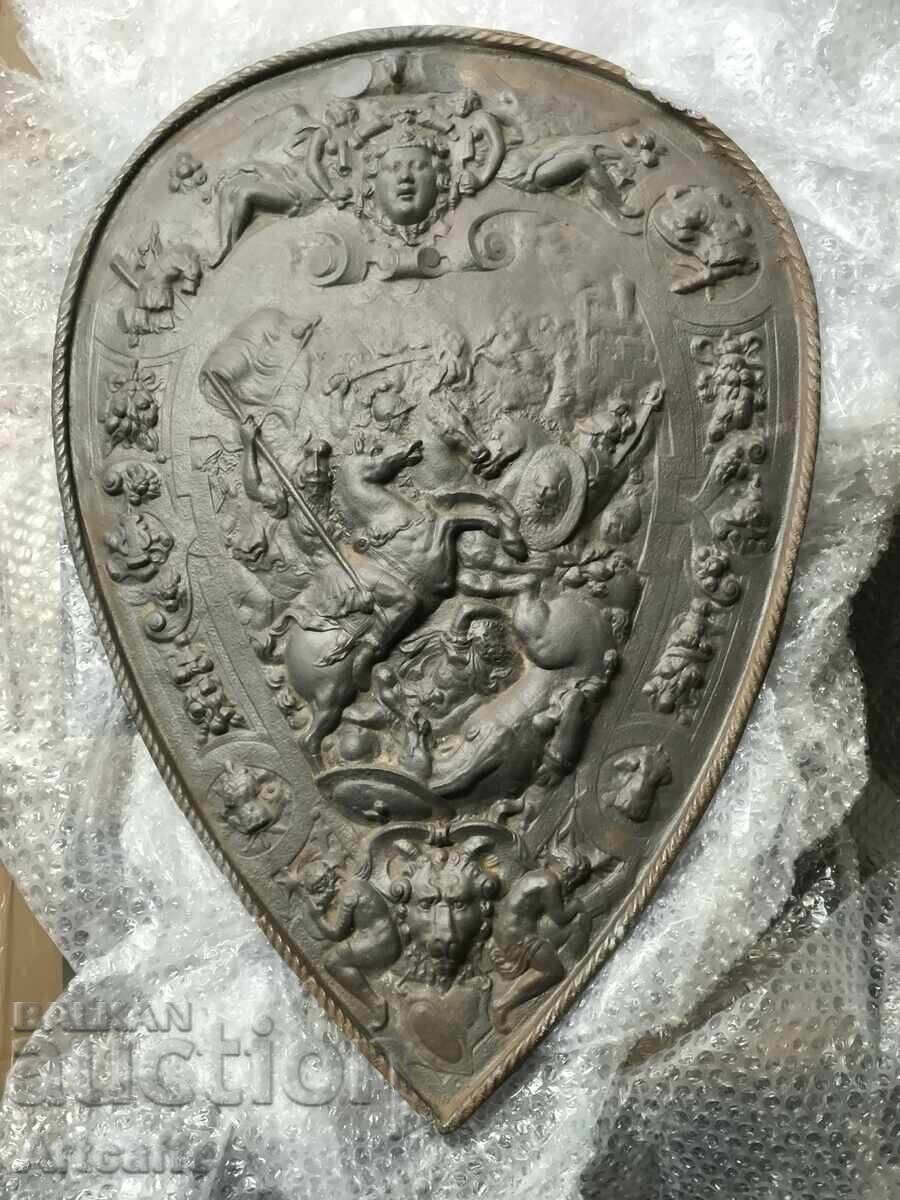 Livrarea Cataramă decorativă Franța, secolul al XIX-lea, Panou, Scut