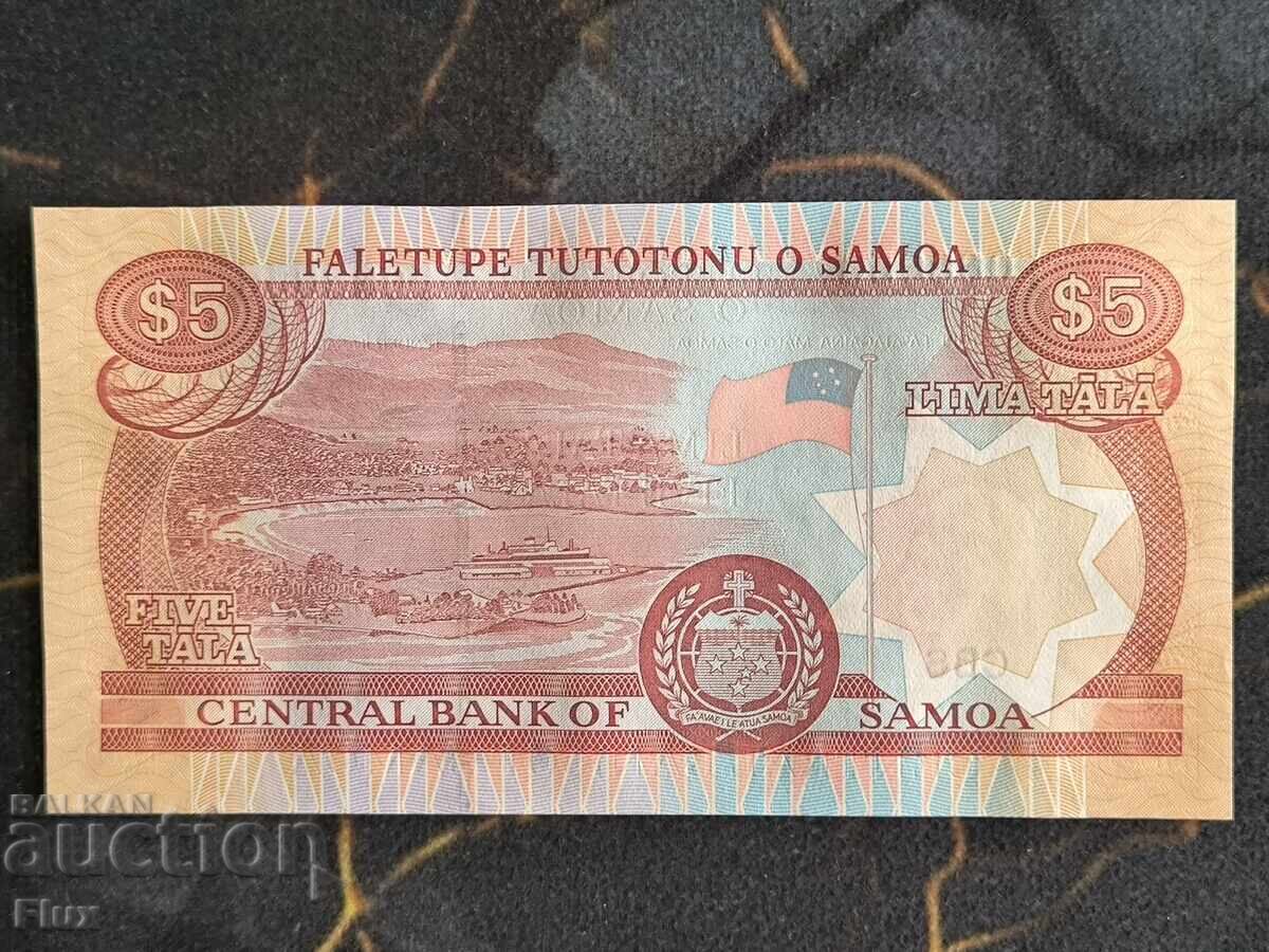 Banknote - Western Samoa - 5 Tala UNC | 2005 with price € 12.00 | 23.47 BGN