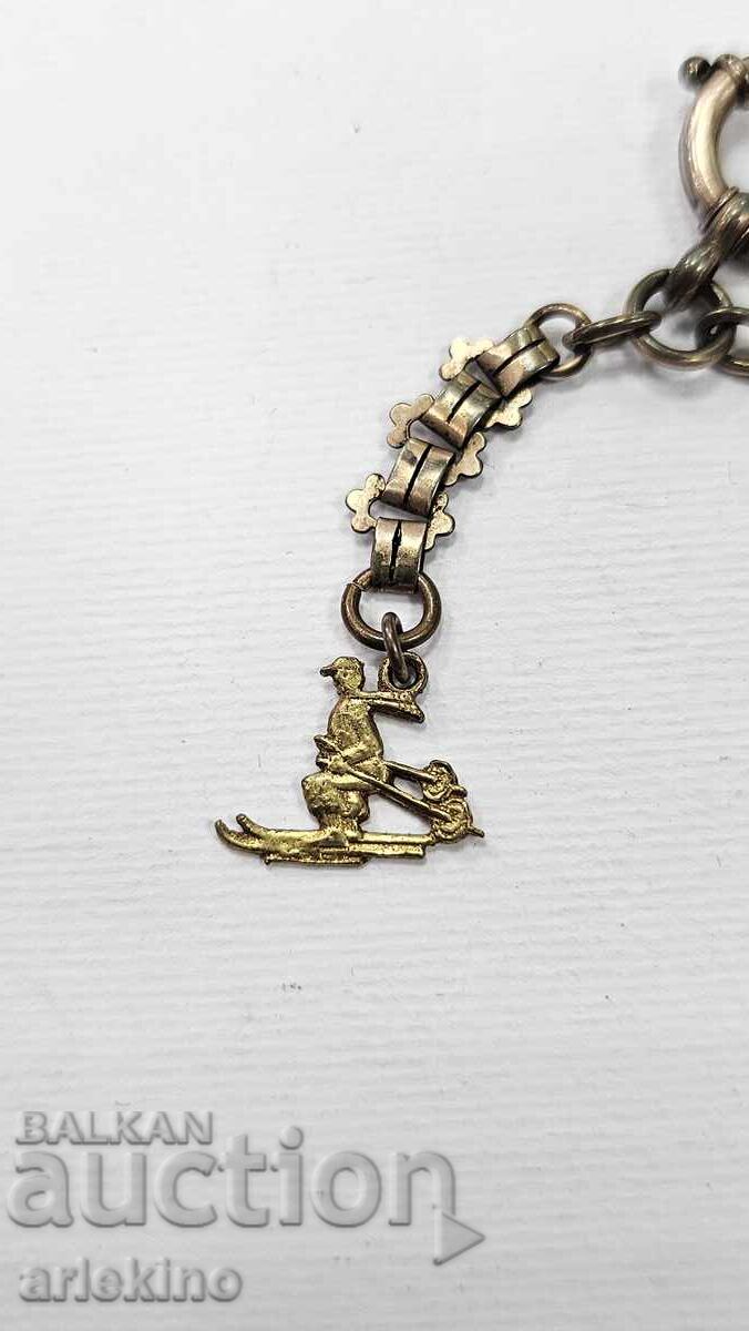 Licitație Interesant, de colecție, Șatlen, Lanț pentru ceas de buzunar Licitație Interesant, de colecție, Șatlen, Lanț pentru ceas de buzunar