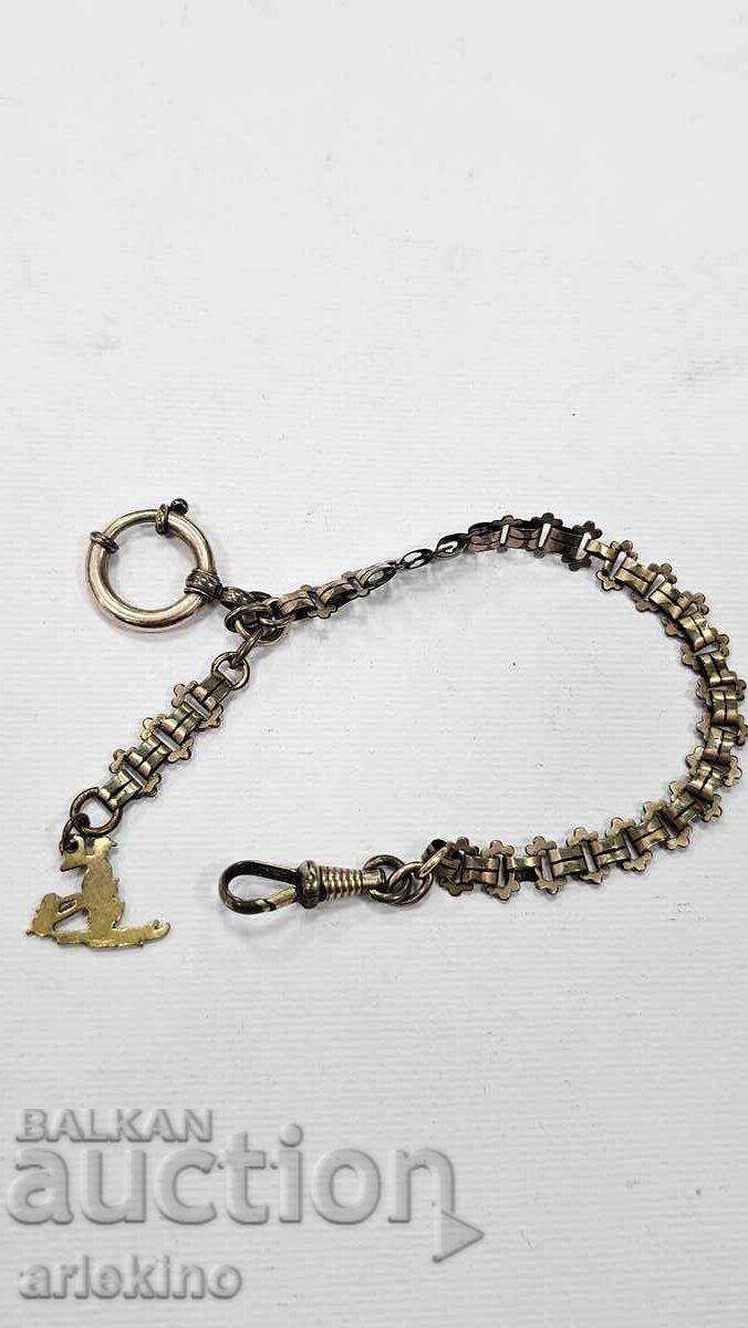 Livrarea Interesant, de colecție, Șatlen, Lanț pentru ceas de buzunar Livrarea Interesant, de colecție, Șatlen, Lanț pentru ceas de buzunar