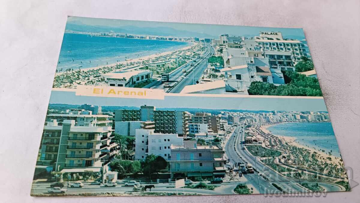 Postcard Mallorca El Arenal Playa de Palma Collage Postcard Mallorca El Arenal Playa de Palma Collage