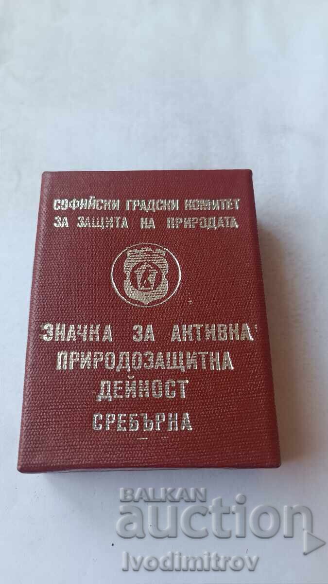 Licitație Insigna Mișcarea publică pentru protecția naturii Sofia Licitație Insigna Mișcarea publică pentru protecția naturii Sofia