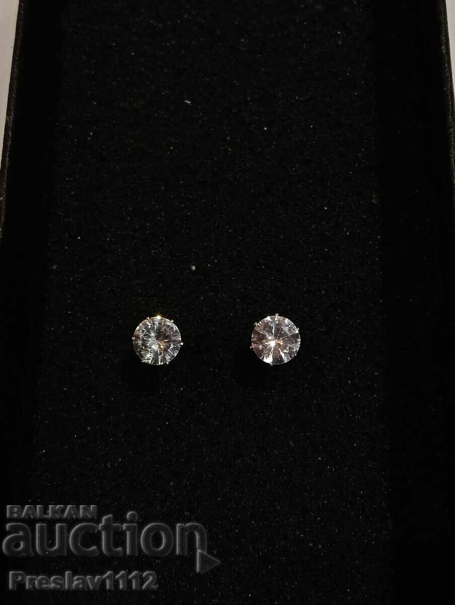 Σκουλαρίκια με Μοϊσανίτη Brilliant 1ct με τιμή € 0.01 | 0.02 BGN