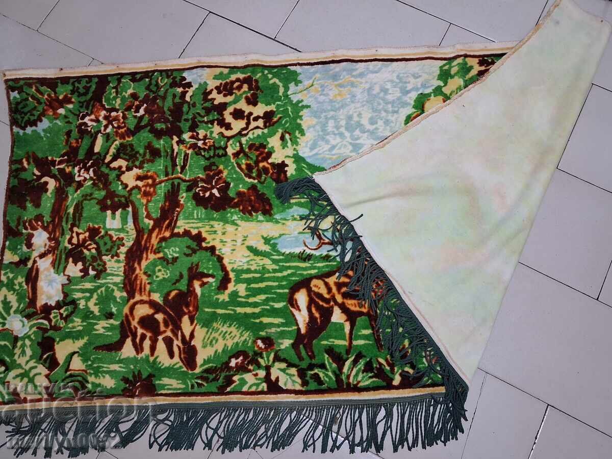Licitație Covor vechi de perete de pluș, covor, panou, poză covor Licitație Covor vechi de perete de pluș, covor, panou, poză covor