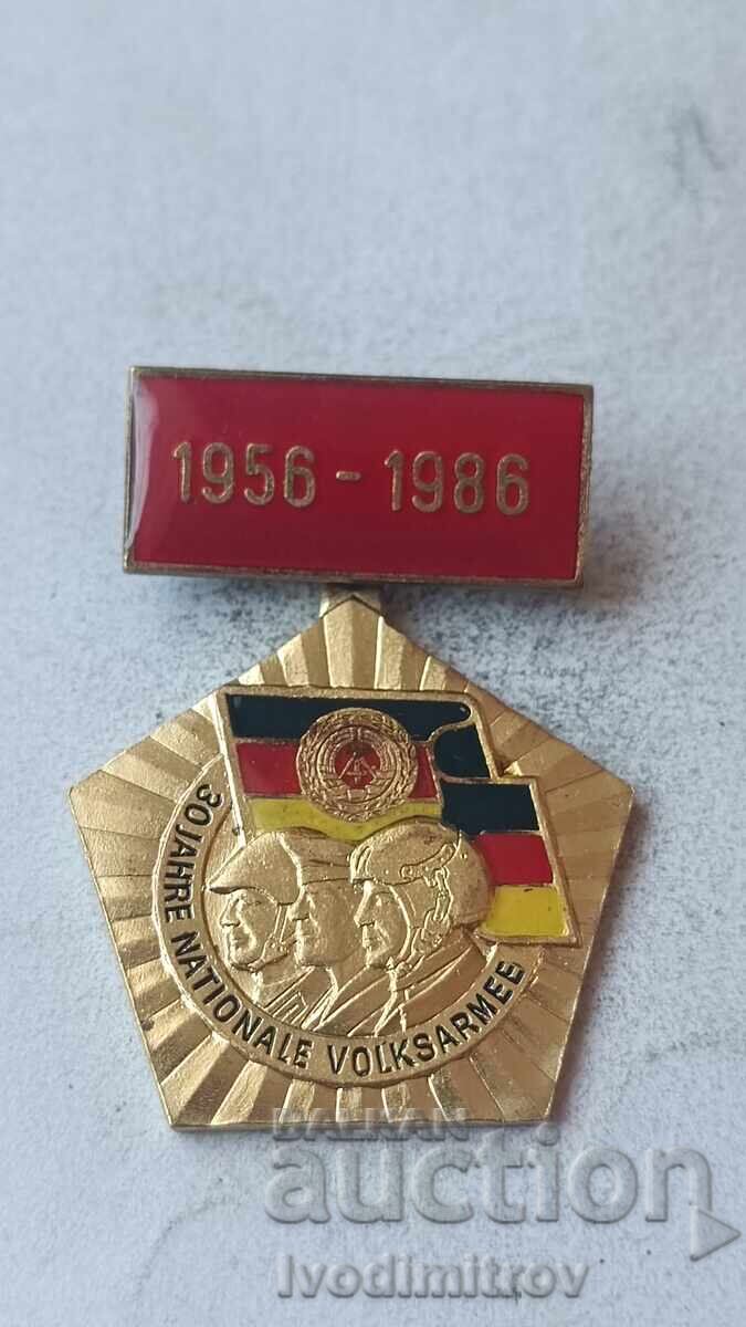 Insignă 30 Jahre Nationale Volksarmee 1956 - 1986