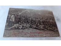 S-ka Buchin village, Prilep region, Officers and soldiers at the front, WWI