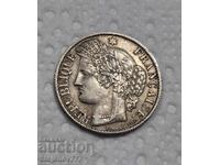 50 centime argint Franța