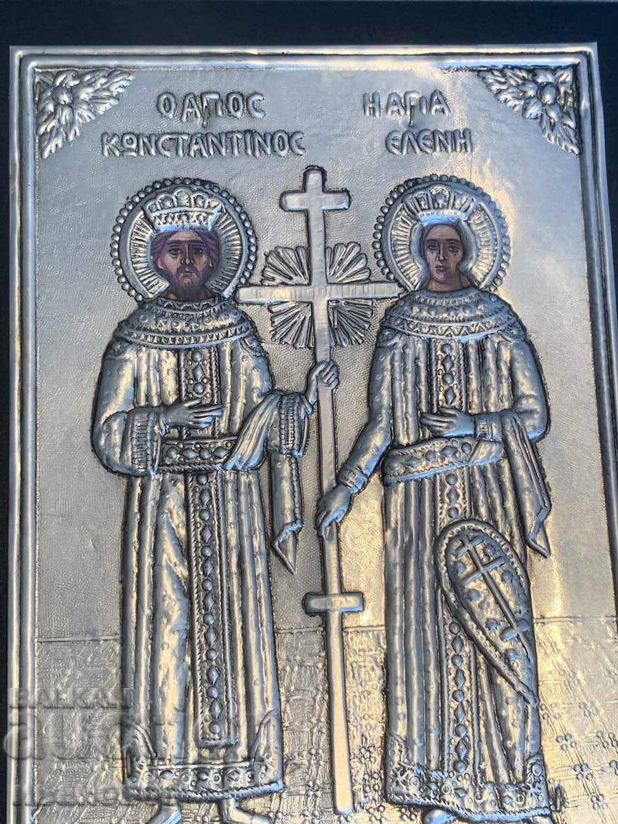 Аукцион икона на Св. Св. Константин и Елена Аукцион икона на Св. Св. Константин и Елена