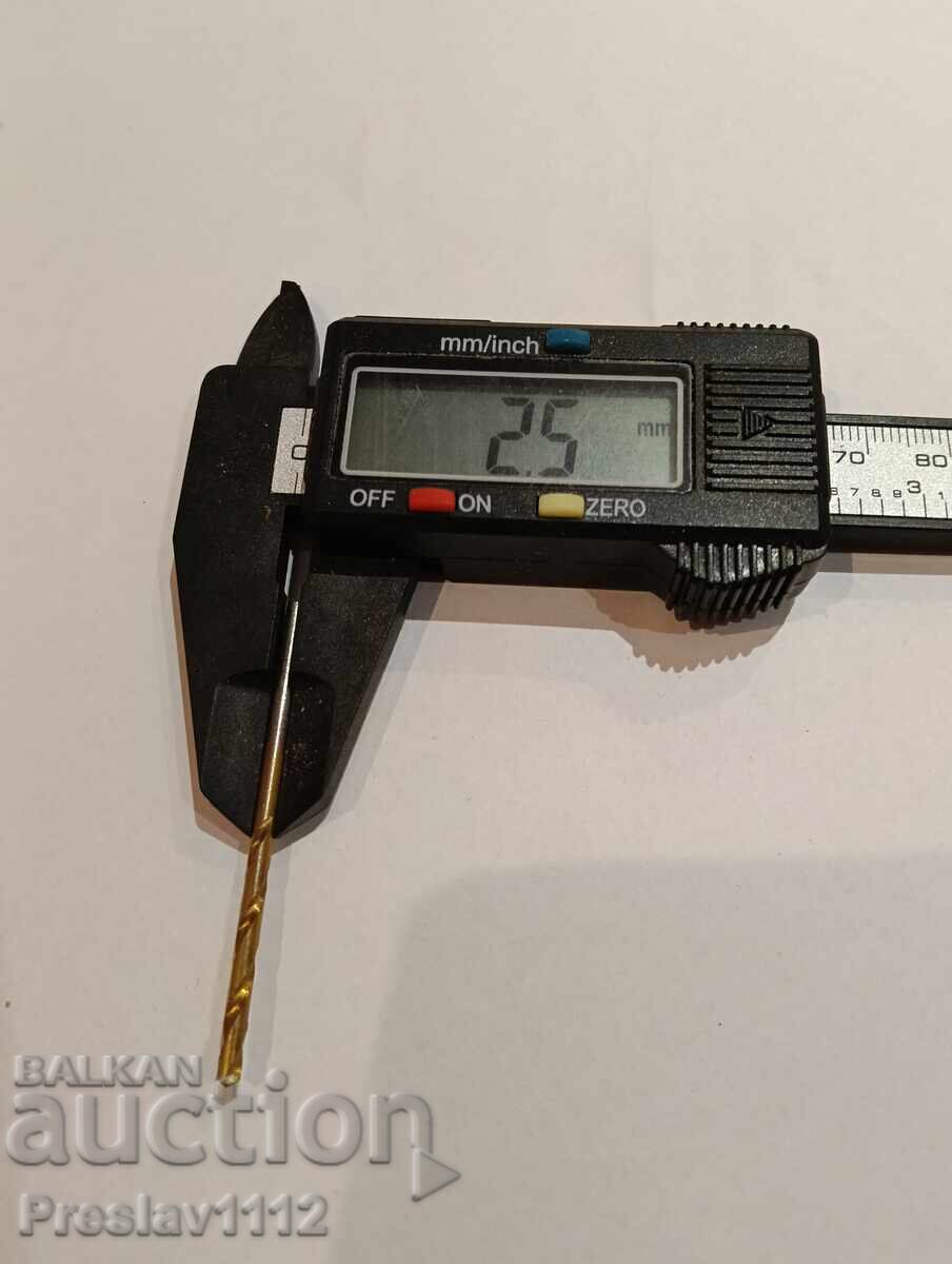 Burghiu HSS pentru metal 2.5mm