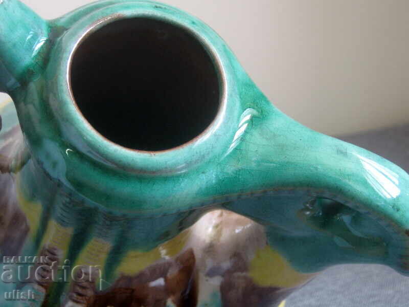 Licitație Ulcior din ceramică de Troian, cană de lut, vas pentru apă