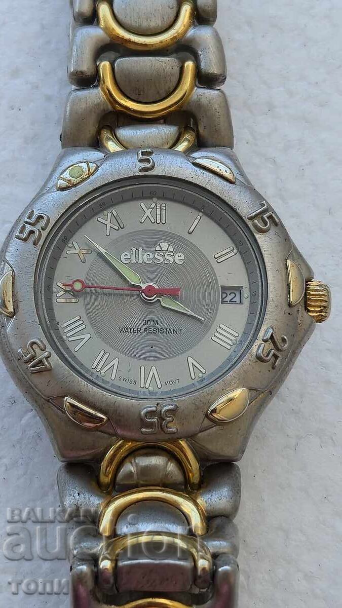 ELLESSE 30M SWISS MADE QUARTZ RAR FUNCȚIONAL FĂRĂ GARANȚIE BZC cu preț € 0.01 | 0.02 BGN ELLESSE 30M SWISS MADE QUARTZ RAR FUNCȚIONAL FĂRĂ GARANȚIE BZC cu preț € 0.01 | 0.02 BGN