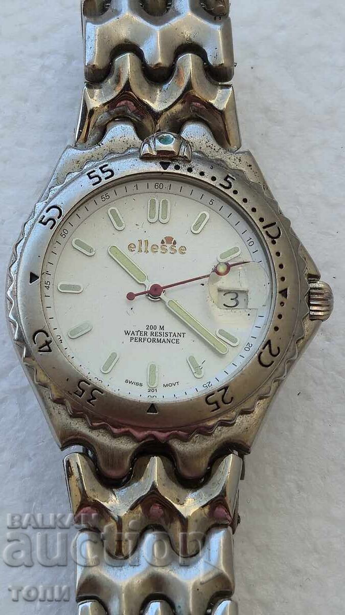 ELLESSE 200M SWISS MADE QUARTZ RAR, NU ȘTIU DACĂ FUNCȚIONEAZĂ, FĂRĂ PREȚ DE REZERVĂ cu preț € 0.01 | 0.02 BGN ELLESSE 200M SWISS MADE QUARTZ RAR, NU ȘTIU DACĂ FUNCȚIONEAZĂ, FĂRĂ PREȚ DE REZERVĂ cu preț € 0.01 | 0.02 BGN