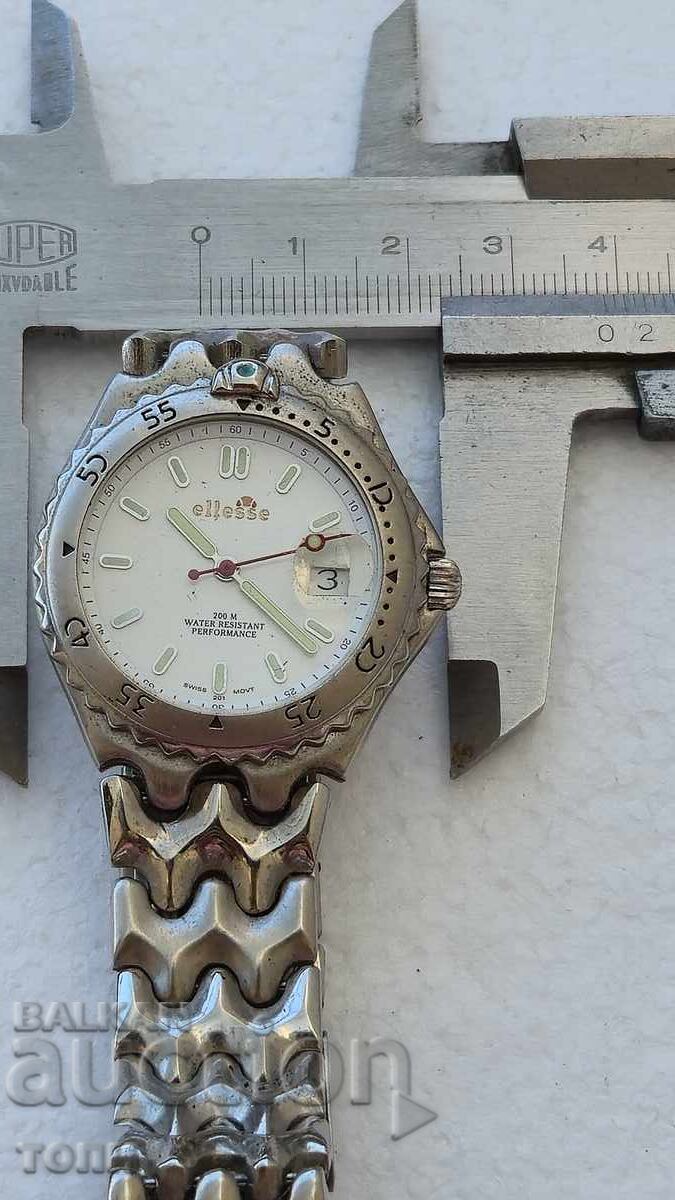 ELLESSE 200M SWISS MADE QUARTZ RAR, NU ȘTIU DACĂ FUNCȚIONEAZĂ, FĂRĂ PREȚ DE REZERVĂ - 7 ELLESSE 200M SWISS MADE QUARTZ RAR, NU ȘTIU DACĂ FUNCȚIONEAZĂ, FĂRĂ PREȚ DE REZERVĂ - 7