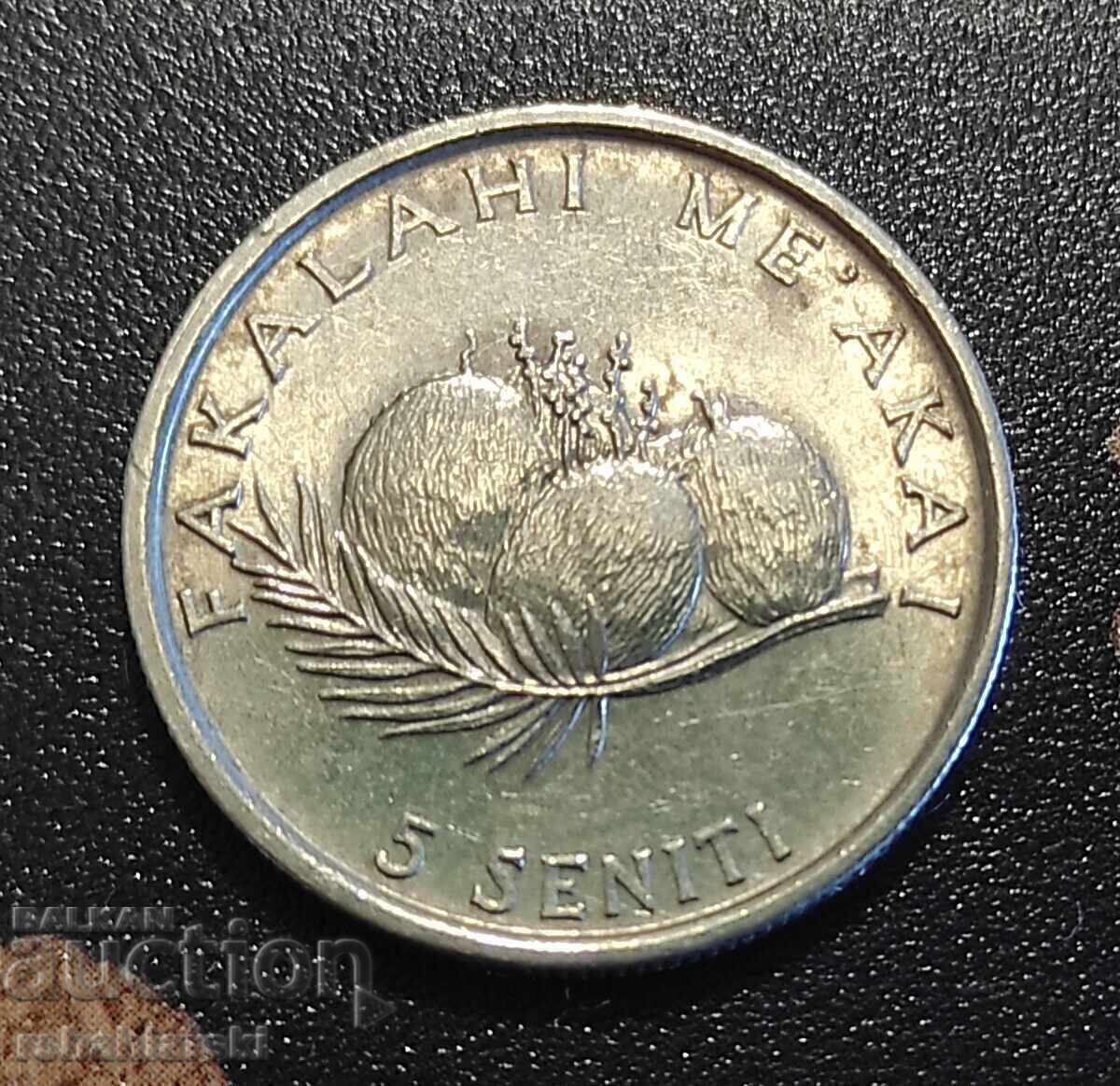 Tonga 5 seniti coin, 1990 with price € 2.00 | 3.91 BGN Tonga 5 seniti coin, 1990 with price € 2.00 | 3.91 BGN