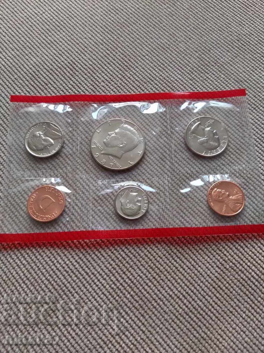 Set monede 1987, SUA Set monede 1987, SUA