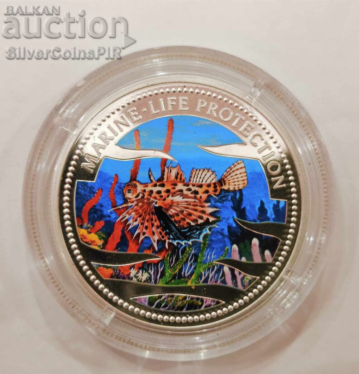Monedă de argint 5$ Conservarea Faunei Marine 2002 Palau cu preț € 1.50 | 2.93 BGN Monedă de argint 5$ Conservarea Faunei Marine 2002 Palau cu preț € 1.50 | 2.93 BGN