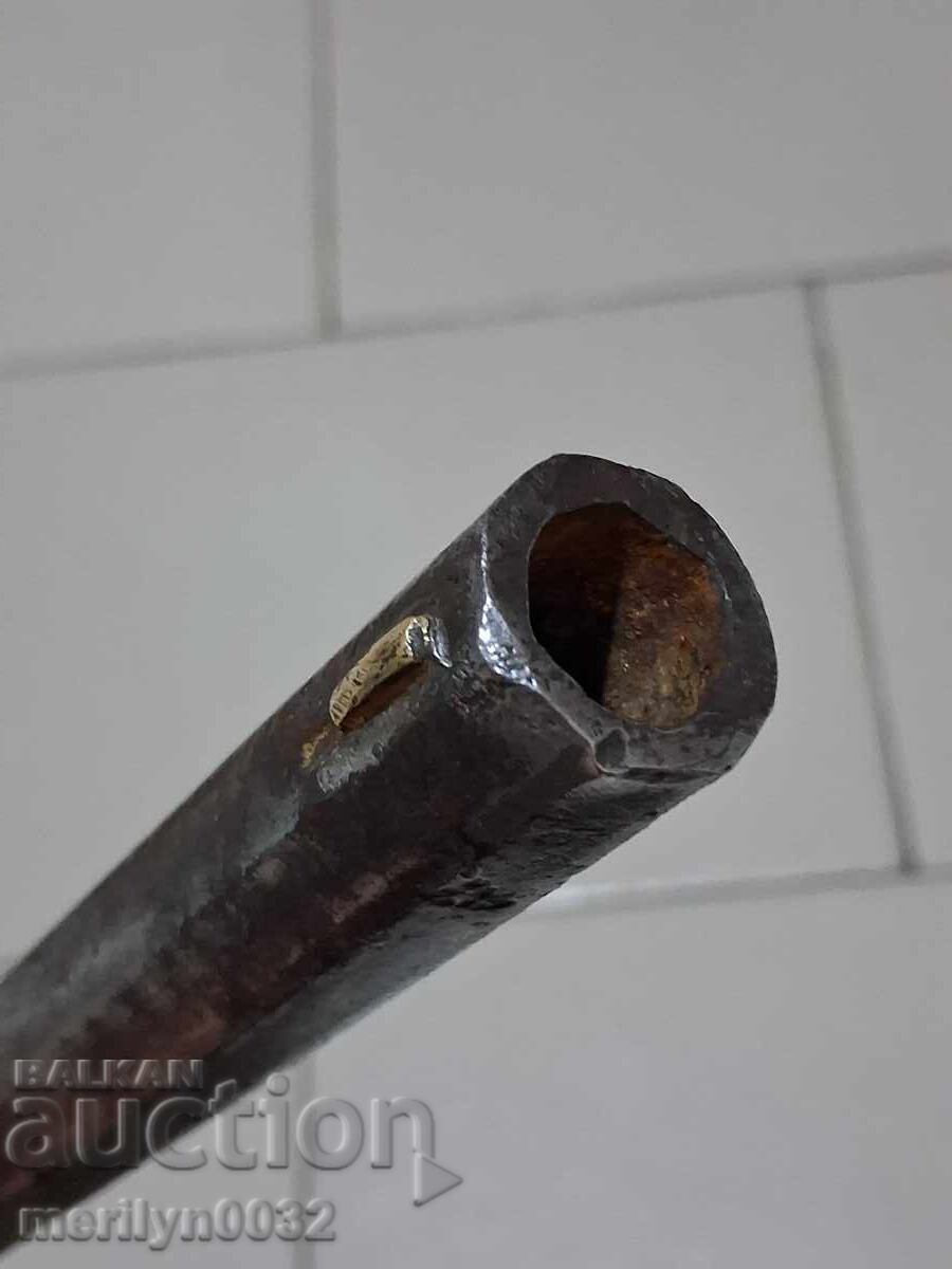 Țeavă pentru pușcă cu încărcare pe la gura țevii, pistol cu cremene