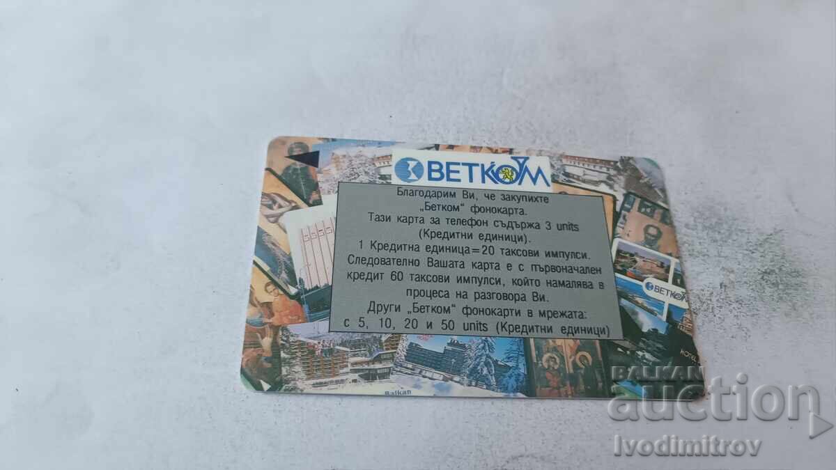 Cartelă telefonică BETKOM Colaj 49BULK