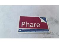 Cartelă telefonică BETKOM PHARE 53BULA