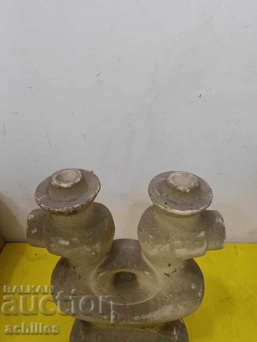 Auction  Chamotte candlestick