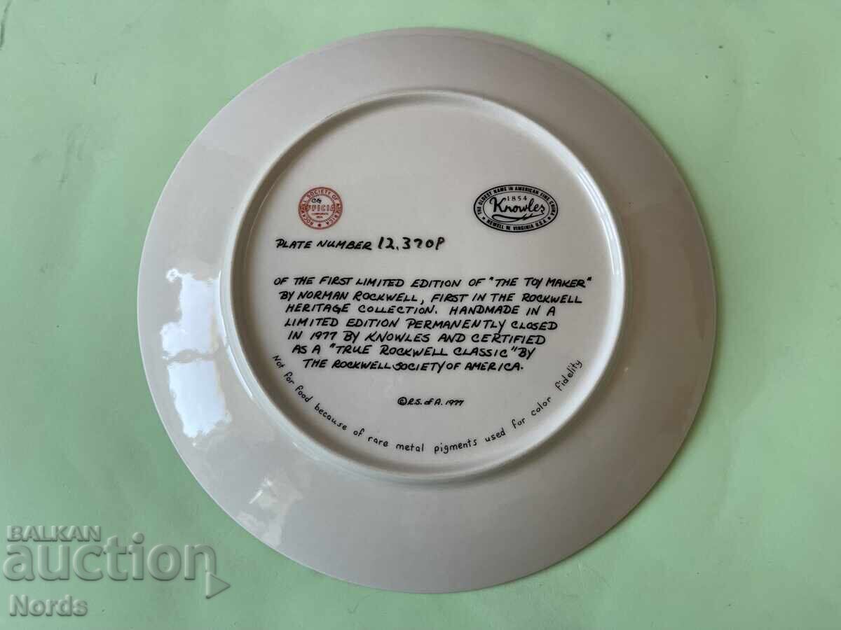 Auction Beautiful Knowles USA plate Auction Beautiful Knowles USA plate