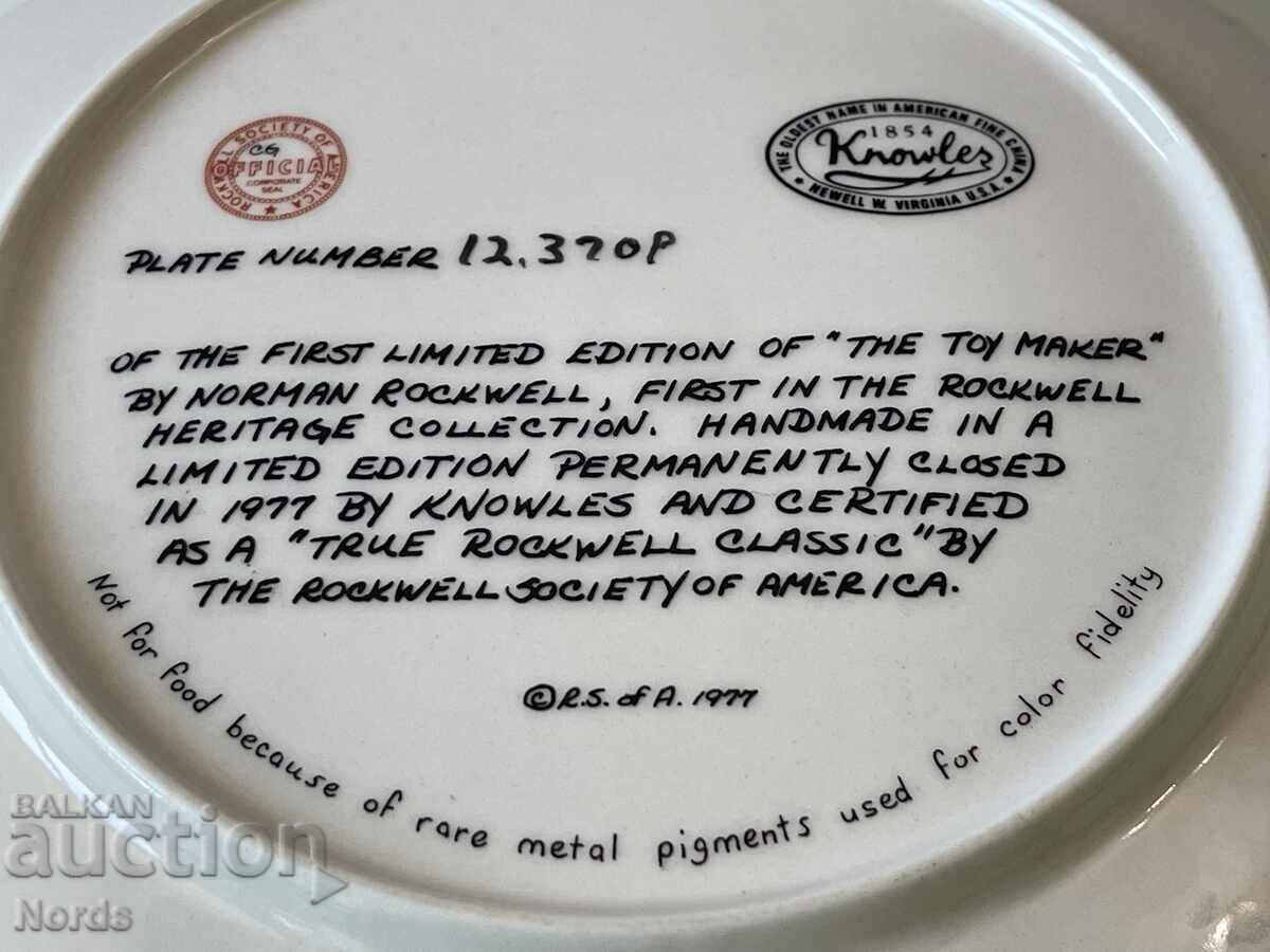 Delivery of Beautiful Knowles USA plate Delivery of Beautiful Knowles USA plate