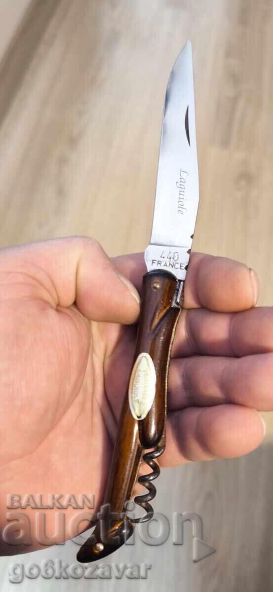 Laguiole veritabil 440 France – mâner cireș, clasic francez