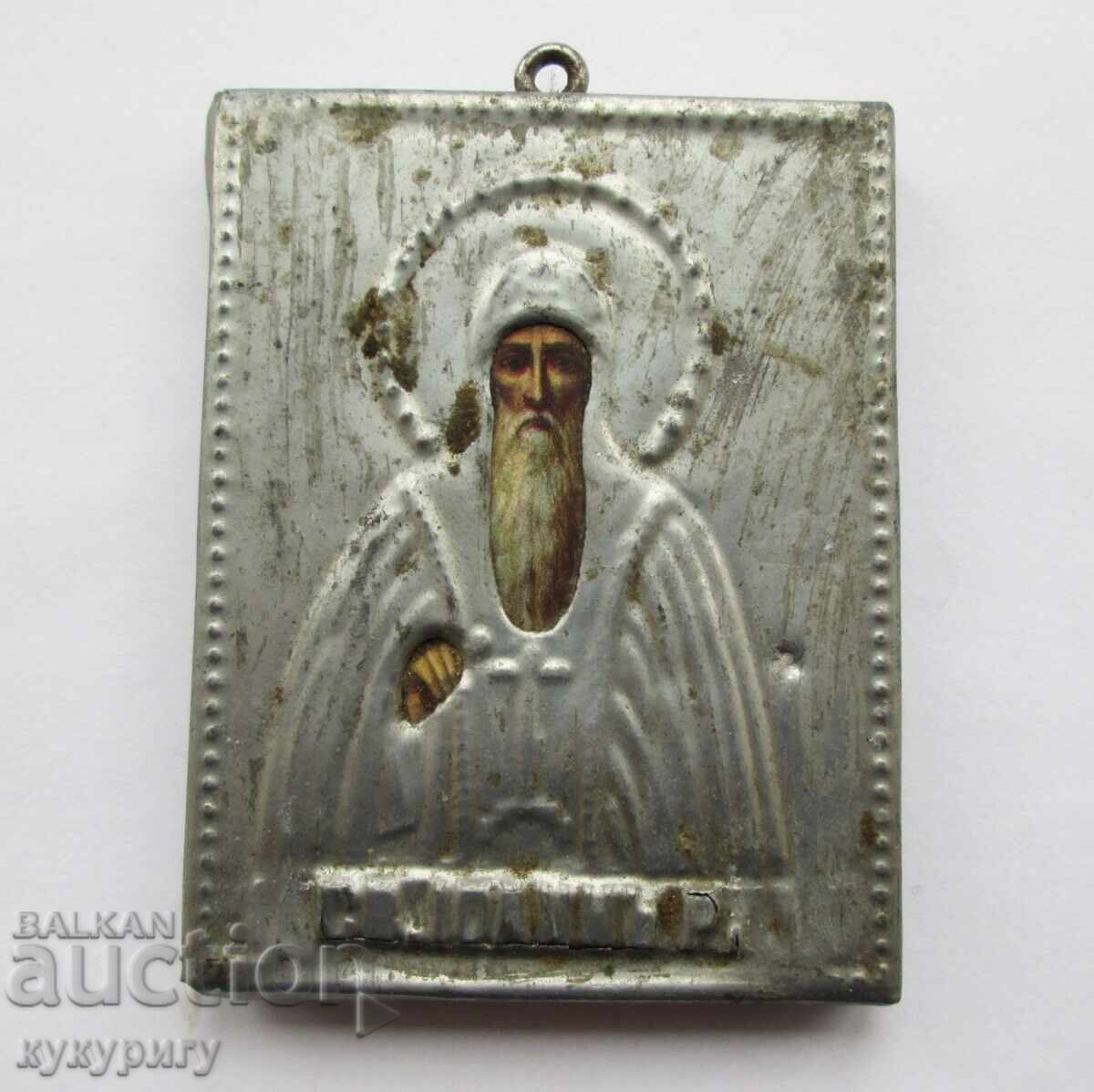 Old royal small icon with mounting of Saint John of Rila Old royal small icon with mounting of Saint John of Rila