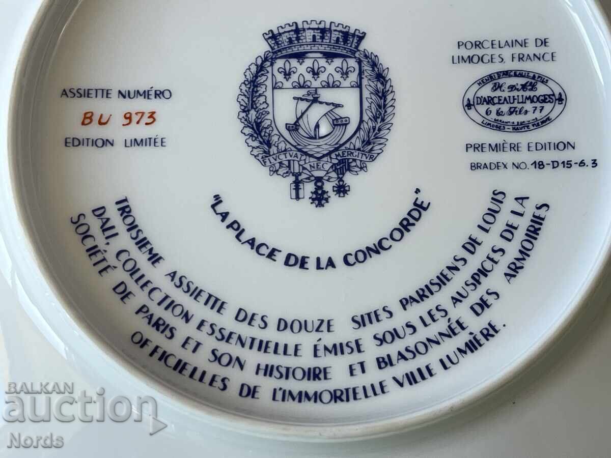 Livrarea Farfurie din porțelan Limoges cu certificat