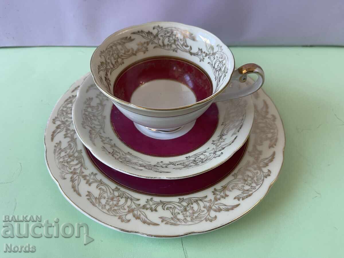 Vintage ιαπωνικό σετ τσαγιού τριών τεμαχίων με τιμή € 0.01 | 0.02 BGN Vintage ιαπωνικό σετ τσαγιού τριών τεμαχίων με τιμή € 0.01 | 0.02 BGN