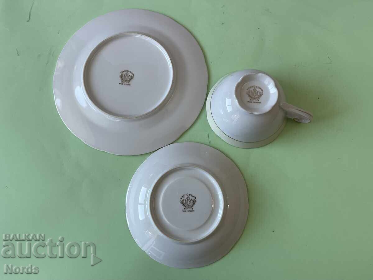 Vintage ιαπωνικό σετ τσαγιού τριών τεμαχίων - 5 Vintage ιαπωνικό σετ τσαγιού τριών τεμαχίων - 5