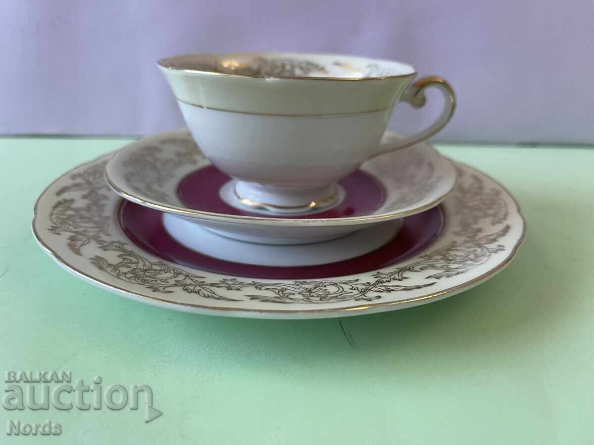 Vintage ιαπωνικό σετ τσαγιού τριών τεμαχίων με τιμή € 0.01 | 0.02 BGN Vintage ιαπωνικό σετ τσαγιού τριών τεμαχίων με τιμή € 0.01 | 0.02 BGN