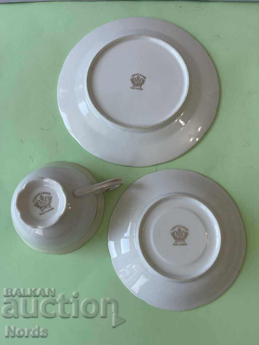 Vintage ιαπωνικό σετ τσαγιού τριών τεμαχίων - 5 Vintage ιαπωνικό σετ τσαγιού τριών τεμαχίων - 5