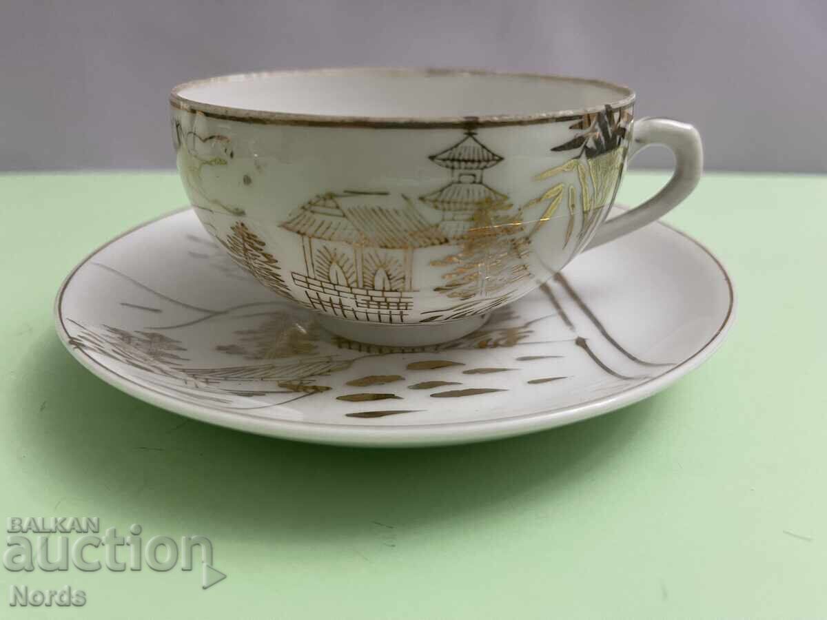 Set japonez dublu cu imagine litofanie