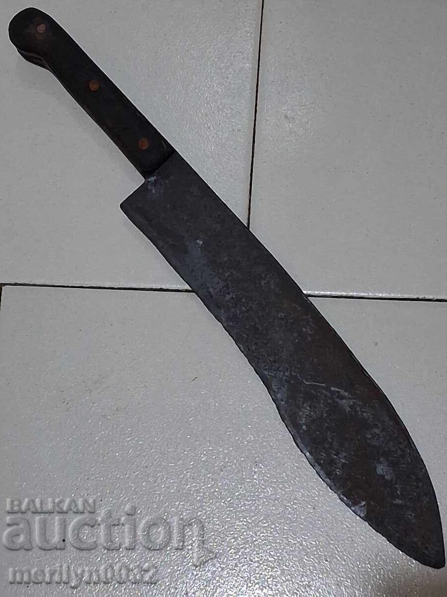 Licitație Cuțit de cioban fără teacă, karakulak, satâr, plăsele din corn de bivol Licitație Cuțit de cioban fără teacă, karakulak, satâr, plăsele din corn de bivol