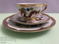 Σετ τσαγιού τριών τεμαχίων με δράκους