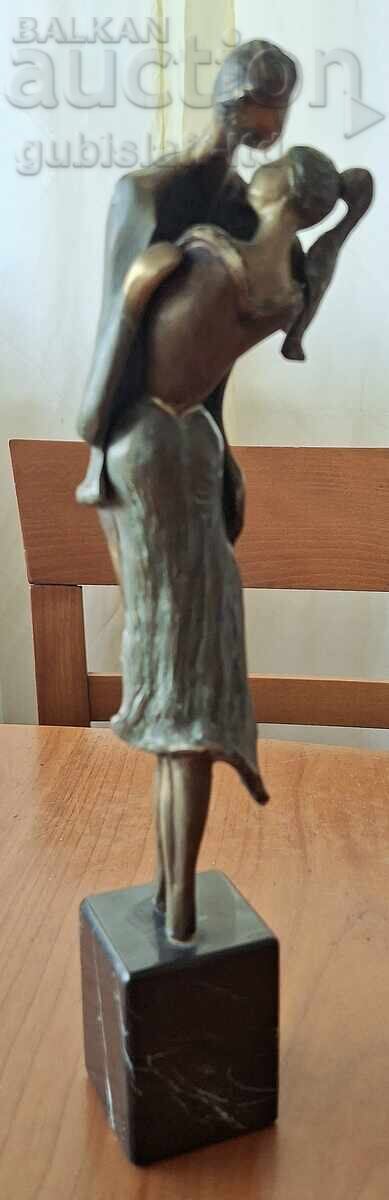 Licitație Sculptură din bronz "Îmbrățișare", L. Bonev