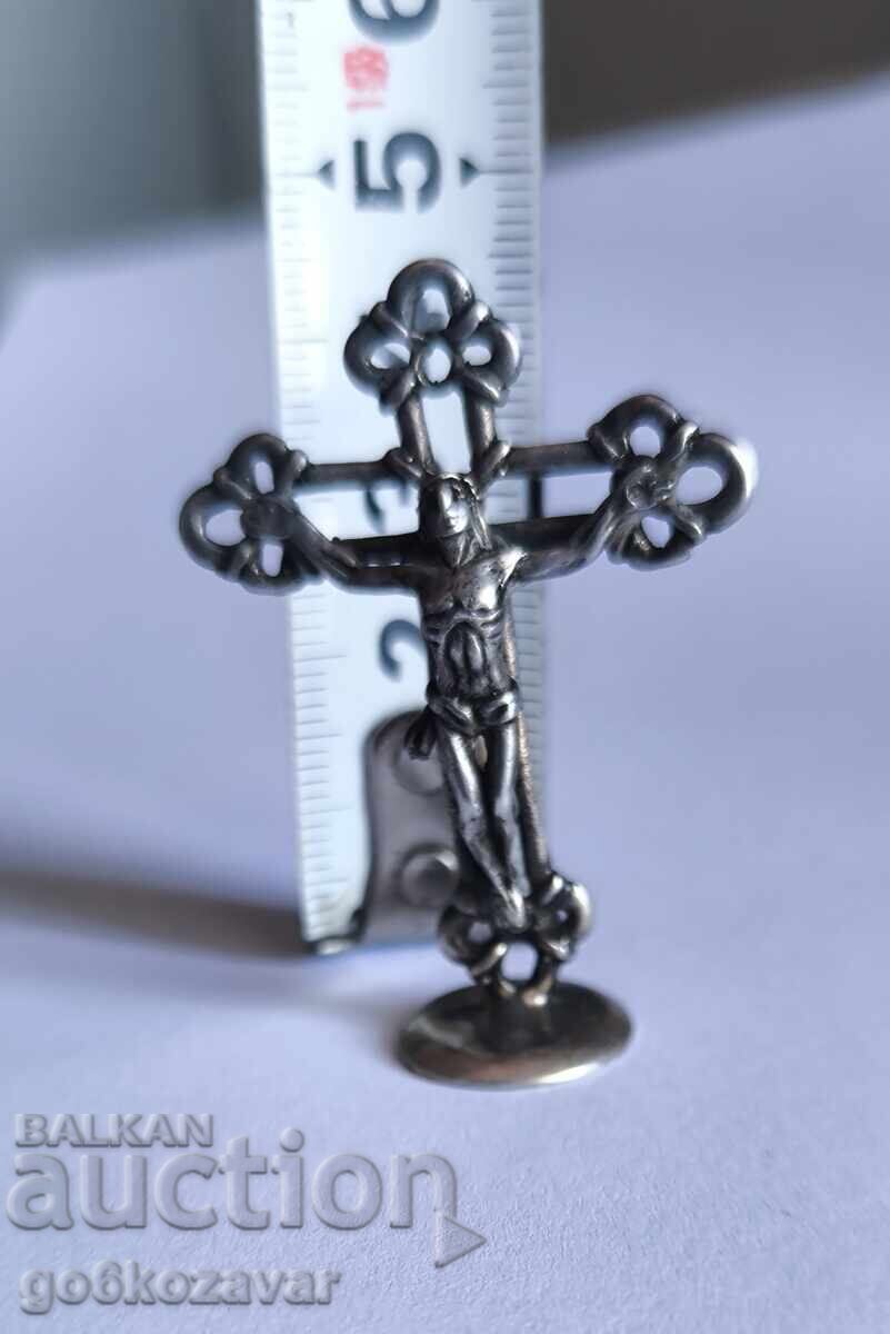 Livrarea VECHE CRUCE DE MASĂ DIN ARGINT 800 CRUCE DIN ARGINT