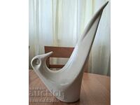 Figurină veche din porțelan, pasăre