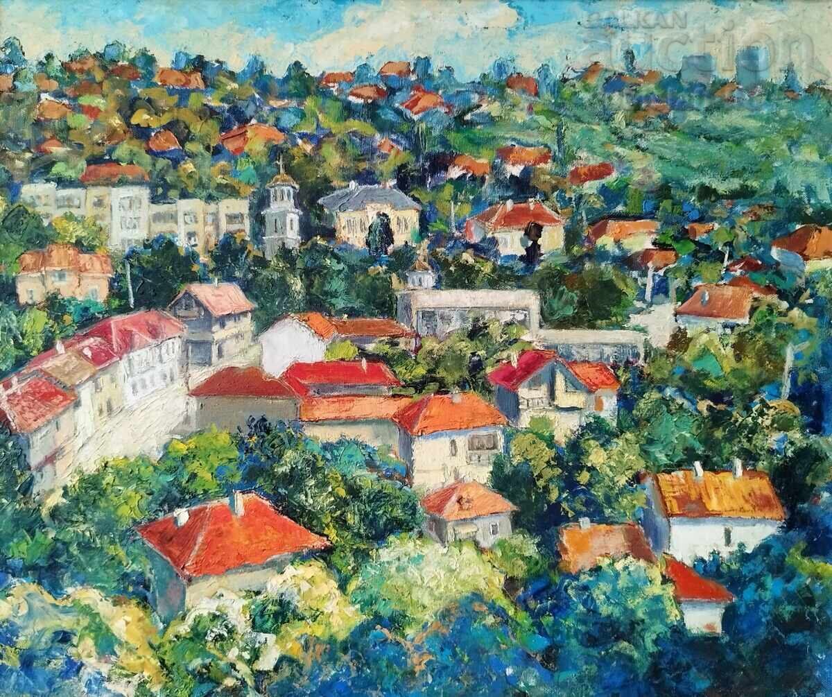 Painting "Oryahovo-panorama", artist Radoslav Ivanov, 2006 with price € 850.00 | 1662.46 BGN