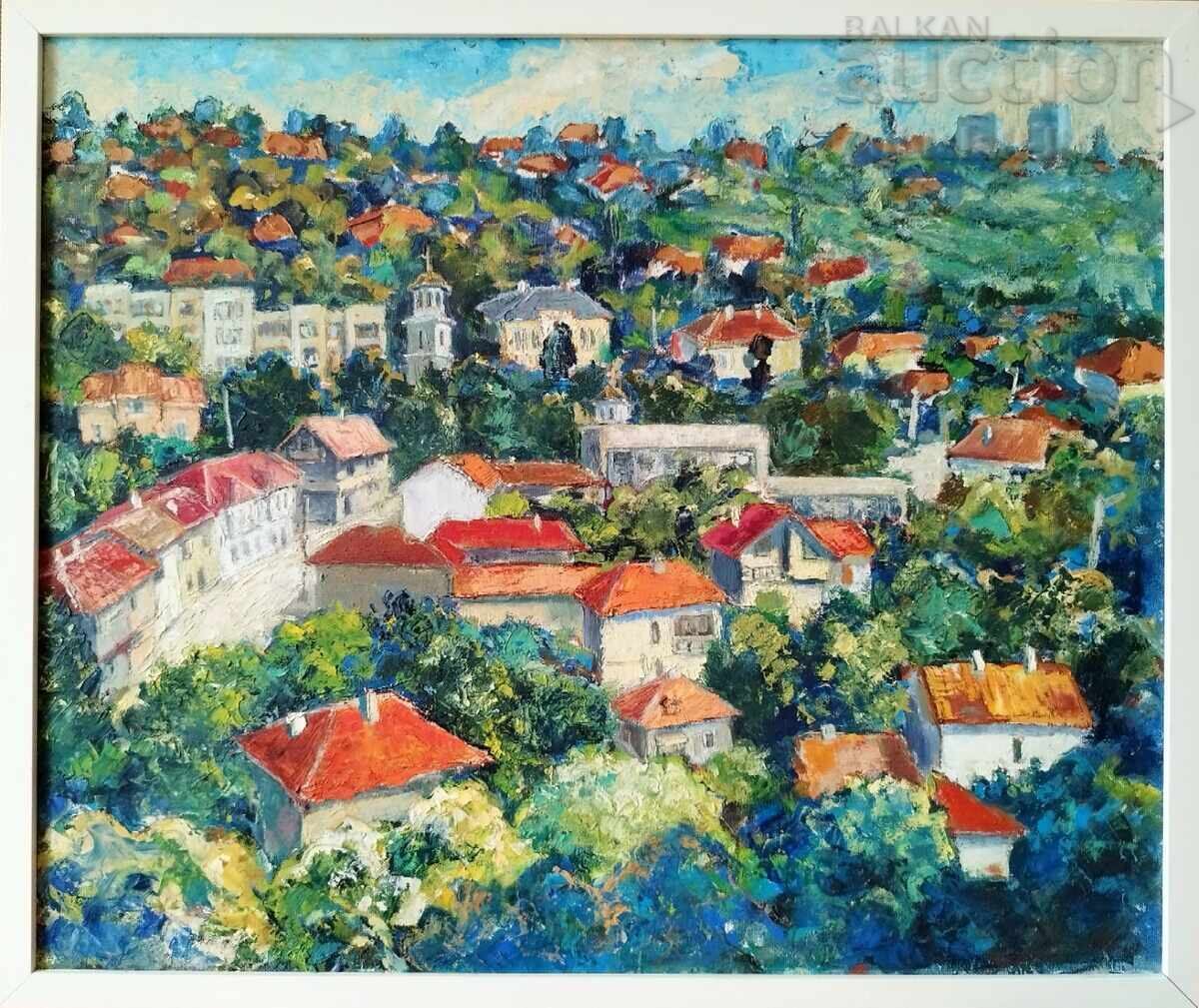 Painting "Oryahovo-panorama", artist Radoslav Ivanov, 2006